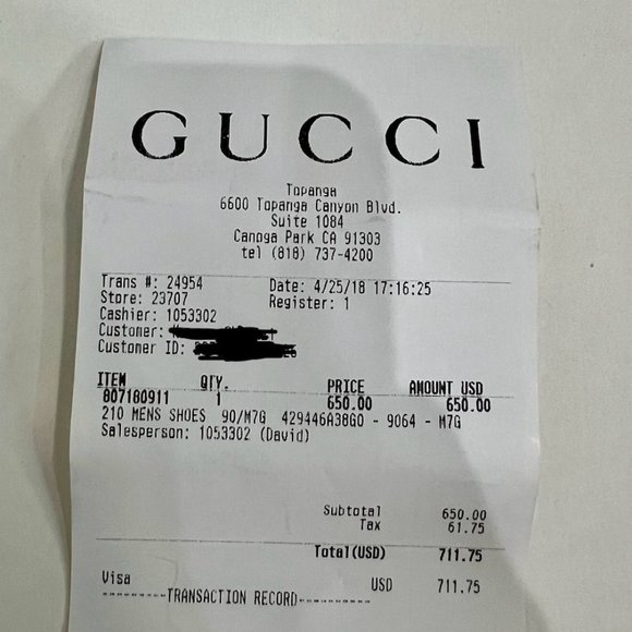 MEN'S Gucci ACE EMBROIDERED SNEAKER - Picture 5 of 12